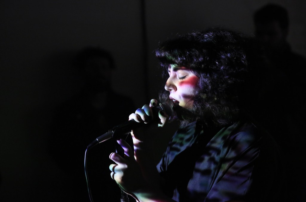 Agustina Vizcarra performs in a Buenos Aires basement. (Photo: Frederick Bernas)